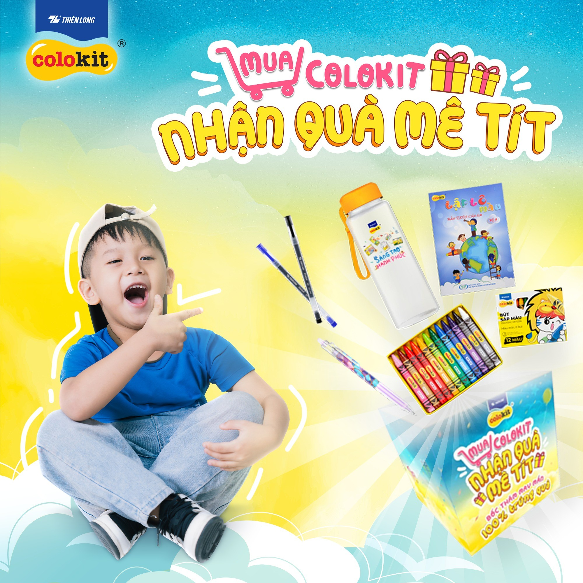 TỰU TRƯỜNG CÙNG COLOKIT, NHẬN QUÀ MÊ TÍT